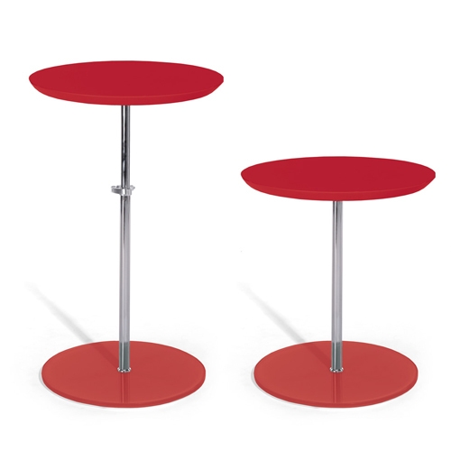 שולחן צד לסלון , עגול, גובה משתנה בעיצוב מודרני