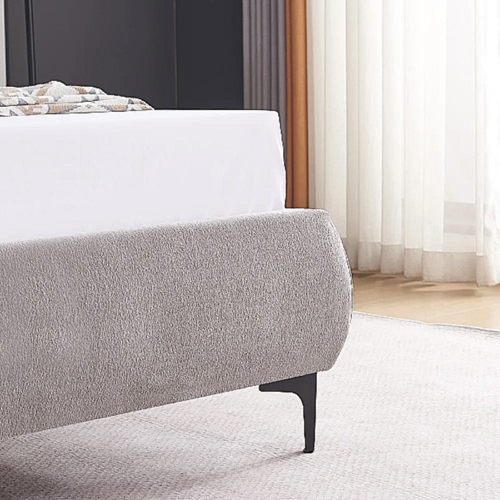 מיטה רחבה דגם קורין 190*120 אפור HOME DECOR