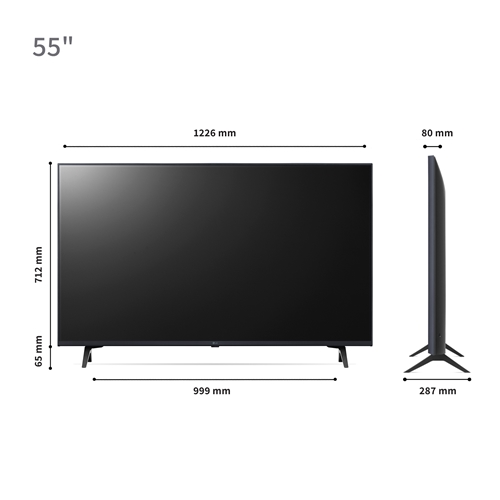 טלוויזיה חכמה 55 אינץ' 4K LG UHD דגם 55UR73006LA