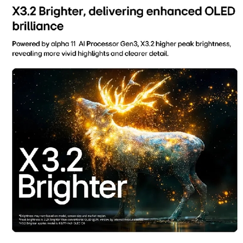 טלוויזיה חכמה "77 LG OLED77C66LA 4K OLED evo C6
