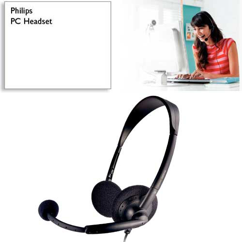 אוזנית מולטימדיה עם מיקרופון מתכונן Philips