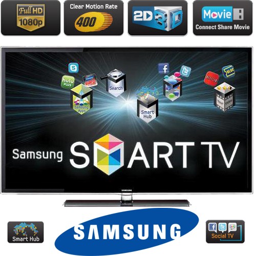 טלוויזיה "40 SMART TV LED 3D  דגם UA40D6400