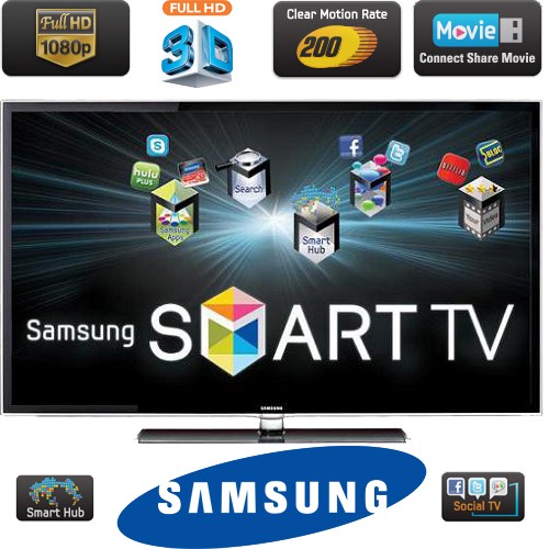 טלוויזיה "40 SMART TV LED 3D דגם UA40D6000