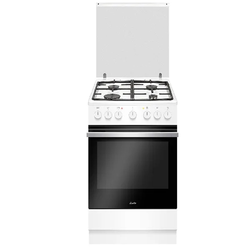 תנור משולב כיריים 50 ס"מ SAUTER FUSION2050W לבן
