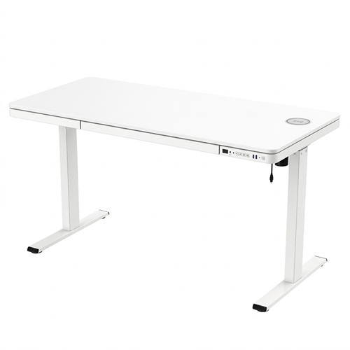 שולחן חכם מתכוונן לבן 120X60 ס"מ SMARTER ET119W-C