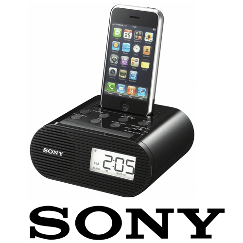 רדיו שעון ועגינה ל I-PHONE דגם: SONY ICF-C05IPB