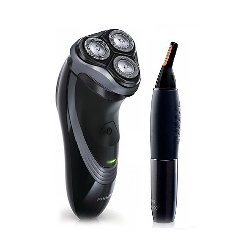 מכונת גילוח + מכשיר לקיצוץ שערות מיותרות מהאף