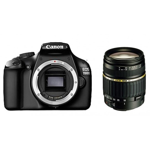 Canon EOS 1100D+ עדשה מקצועית  TAMRON AF-18-200