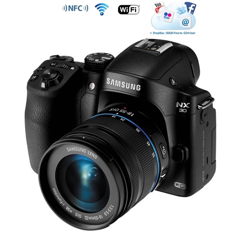 מצלמת חכמה 20MP עדשה 18-55 דגם: Samsung NX30
