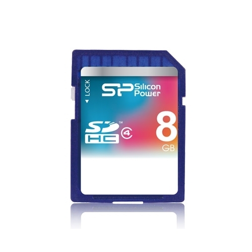 כרטיס זכרון SD 8GB Class 8 מבית SILICON POWER