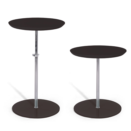 שולחן צד לסלון , עגול, גובה משתנה בעיצוב מודרני