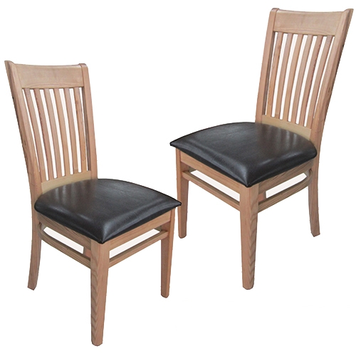4 כסאות לפינת אוכל מעץ מלא  Home Decor דגם סימון