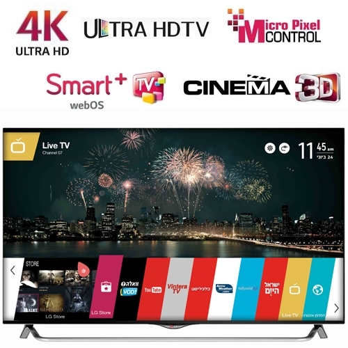 טלוויזיה 55" LED 4K 3D Smart TV דגם:55UB859Y