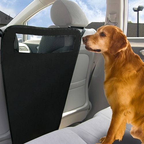 מחסום כלב למושב האחורי ברכב חוסם מעבר הכלב לחזית