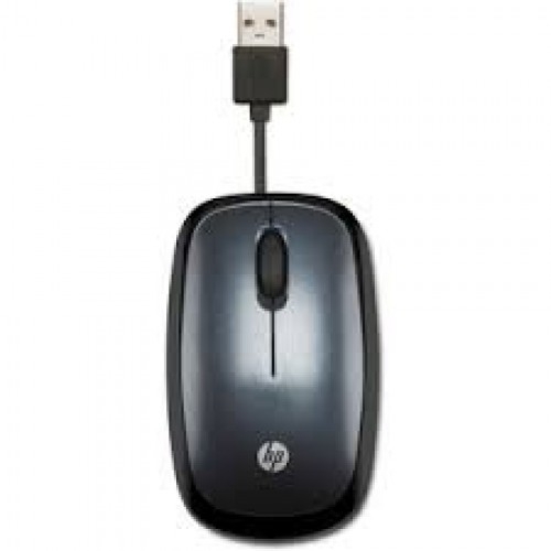 עכבר אופטי בחיבור USB עם כבל נמתח מבית HP