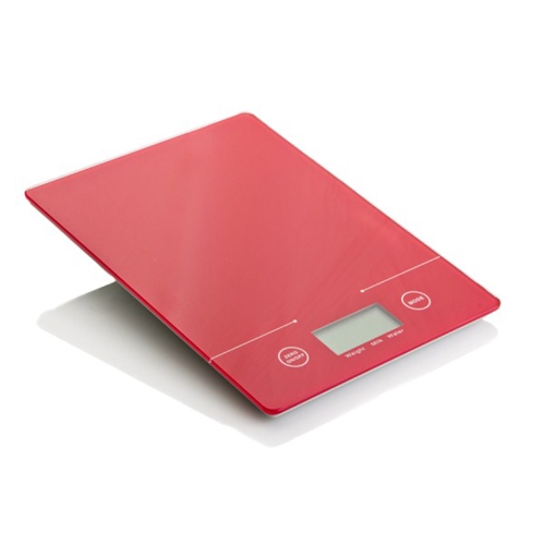 משקל דיגיטלי בצבע אדום rosopro לשקילה עד 5 ק"ג