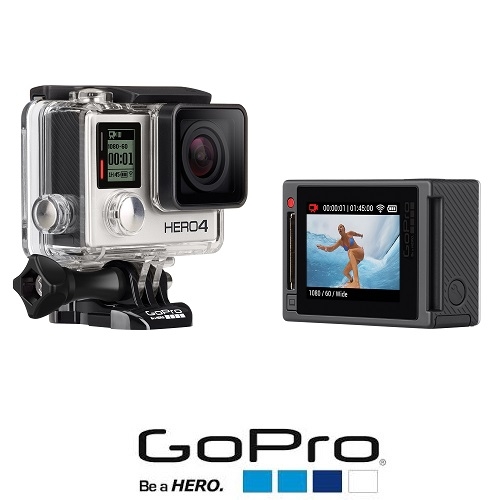 מצלמת ספורט GoPro HERO4 Silver ברזולוציית 4K