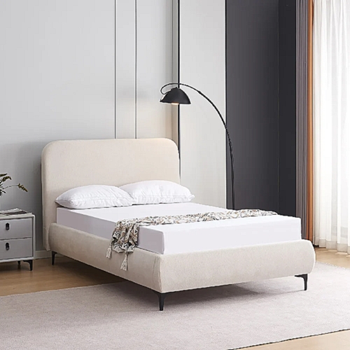 מיטה רחבה דגם קורין 190*120 קרם HOME DECOR