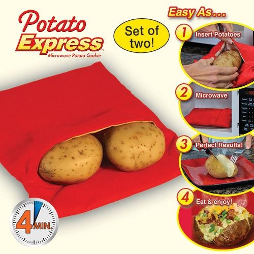 ! POTATO EXPRESS - אפיית תפוחי אדמה במיקרוגל