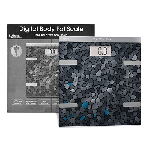 משקל אדם דיגיטלי ומד שומן דגם LSC-185 BMI