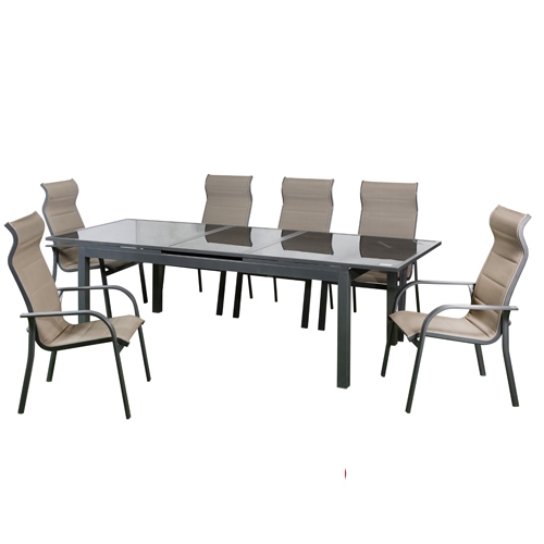 שולחן פינת אוכל + 6 כסאות דגם Miami