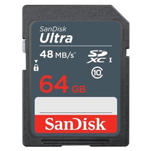 כרטיס זיכרון Ultra SDXC מבית SanDisk בנפח 64GB