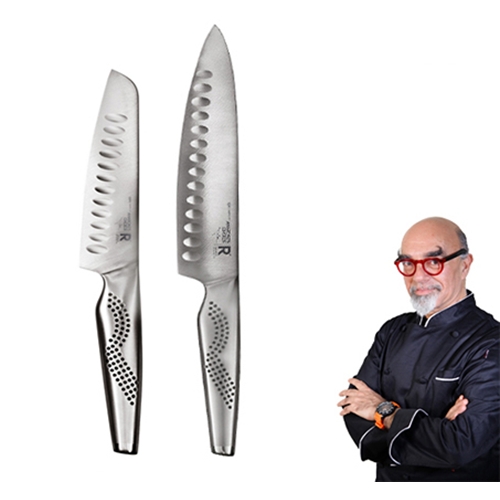 סכין שף יוזו 20 ס"מ וסכין סנטוקו יוזו 15 ס"מ
