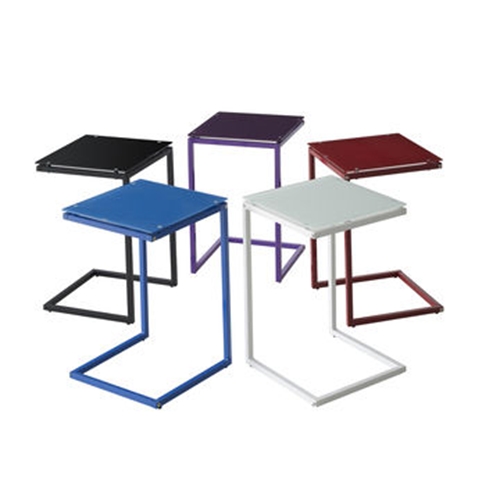 שולחן צד מסדרת רהיטי הזכוכית של Homax