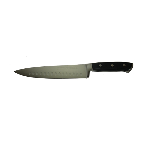 סכין שף 20 ס"מ עם שקעים נגד הדבקות
