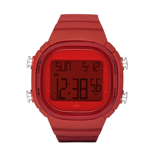 שעון יד דיגיטלי לגבר בצבע אדום