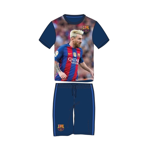 חליפת כדורגל מנדפת זיעה לילדים מסי ברצלונה Messi