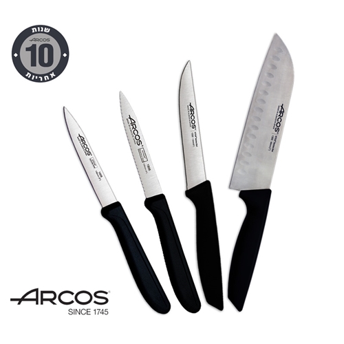 סט סכינים הכולל סכין שף סנטוקו ARCOS