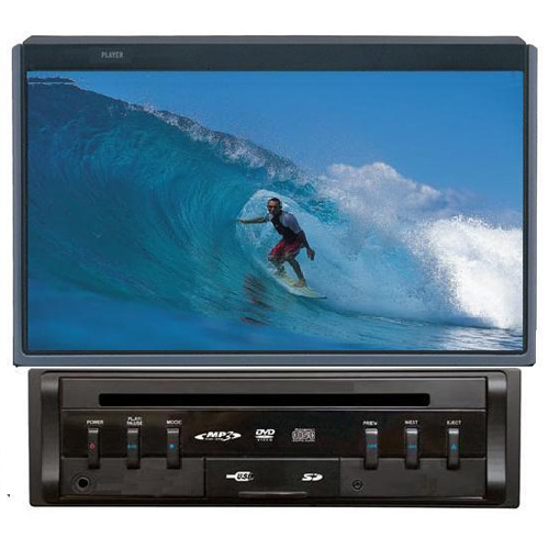 DVD לרכב קורא DIVX כולל כניסת USB ומסך "5 LCD