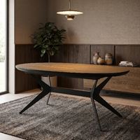 שולחן אוכל אובלי נפתח 1.8-3.0 מ' חרמון HOME DECOR