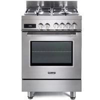תנור 60 ס"מ משולב כיריים Delonghi PRO66MXLPZ-IL