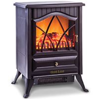 קמין חימום חשמלי דגם GoldLine ATL-2902B שחור