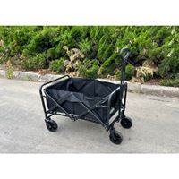 עגלת קמפינג מתקפלת צבע שחור ARPO