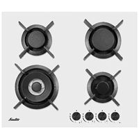 כיריים גז 4 להבות SAUTER SHG365W סאוטר זכוכית לבנה