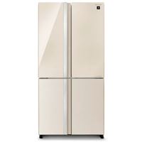 מקרר 4 דלתות 611 ליטר SHARP SJ-8942BG זכוכית בז'