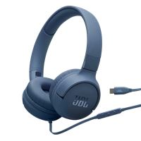 אוזניות קשת חוטיות דגם JBL TUNE T520 USB-C כחול