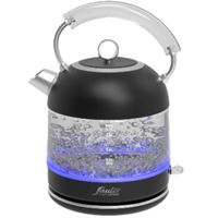 קומקום זכוכית חשמלי עיצוב רטרו SAUTER WK994B שחור