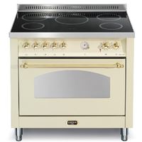 תנור משולב כיריים אינדוקציה 90 ס"מ LOFRA קרם זהב