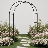 קשת רחבה סביון 180 ס"מ ממתכת לתמיכת צמחים מטפסים