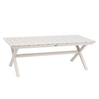 שולחן רוטרדאם מאלומיניום פסים מוקה נפתח ל 2.97 מטר