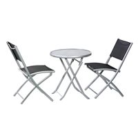 שולחן עם 2 כיסאות מתקפלים דגם בולוניה