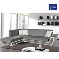 מערכת ישיבה פינתית נפתחת למיטה זוגית וארגז מצעים