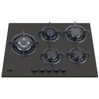 כיריים גז 5 להבות 70 ס‘‘מ KGH5001GBM זכוכית שחורה