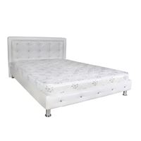 מיטה מרופדת בעיצוב נמוך