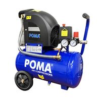 קומפרסור/ מדחס אוויר 24 ליטר מצויד במפסק הגנה POMA