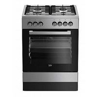 תנור משולב 4 מבערי גז 6 תכניות נירוסטה BEKO